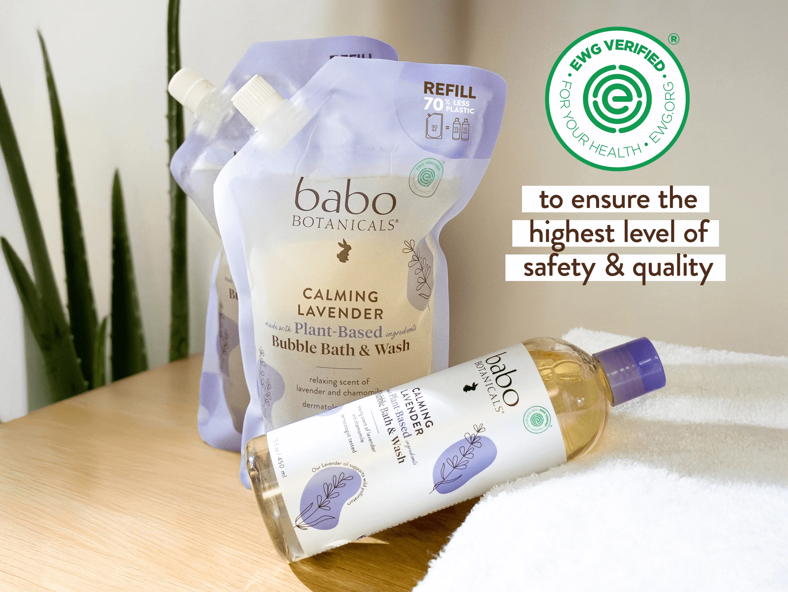 Calming Lavender Bubble Bath & Wash Refill - Image 4